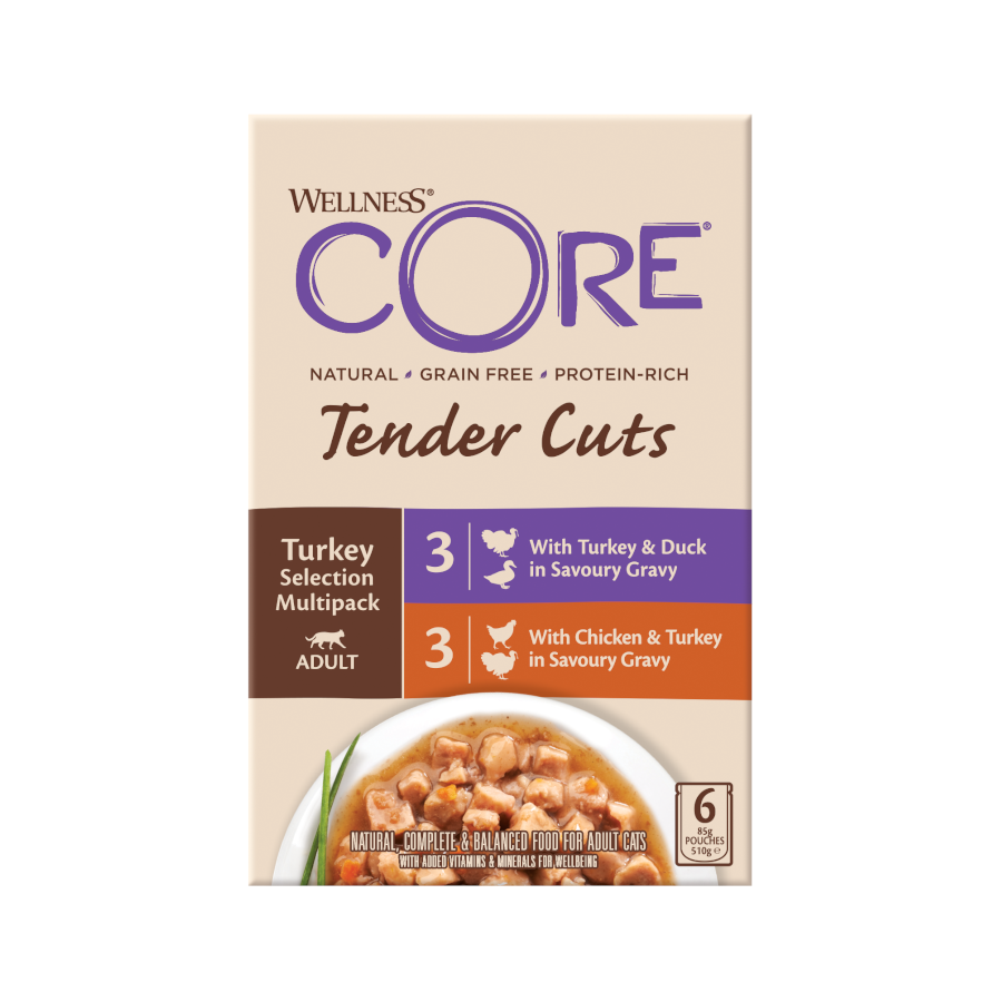 Wellness Core Selection Pavo lata para gatos - Multipack, , large image number null